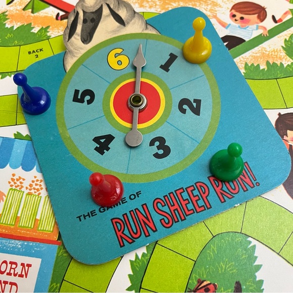 Vintage The Game of Run Sheep Run! By Mr. Fun Cadaco Ellis 1963 - Picture 7 of 13